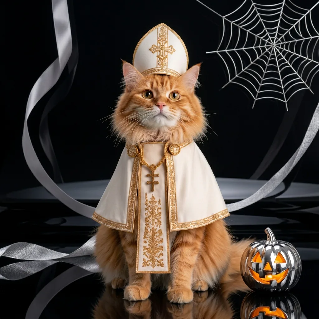 NunCat Halloween campaign concept, not final product